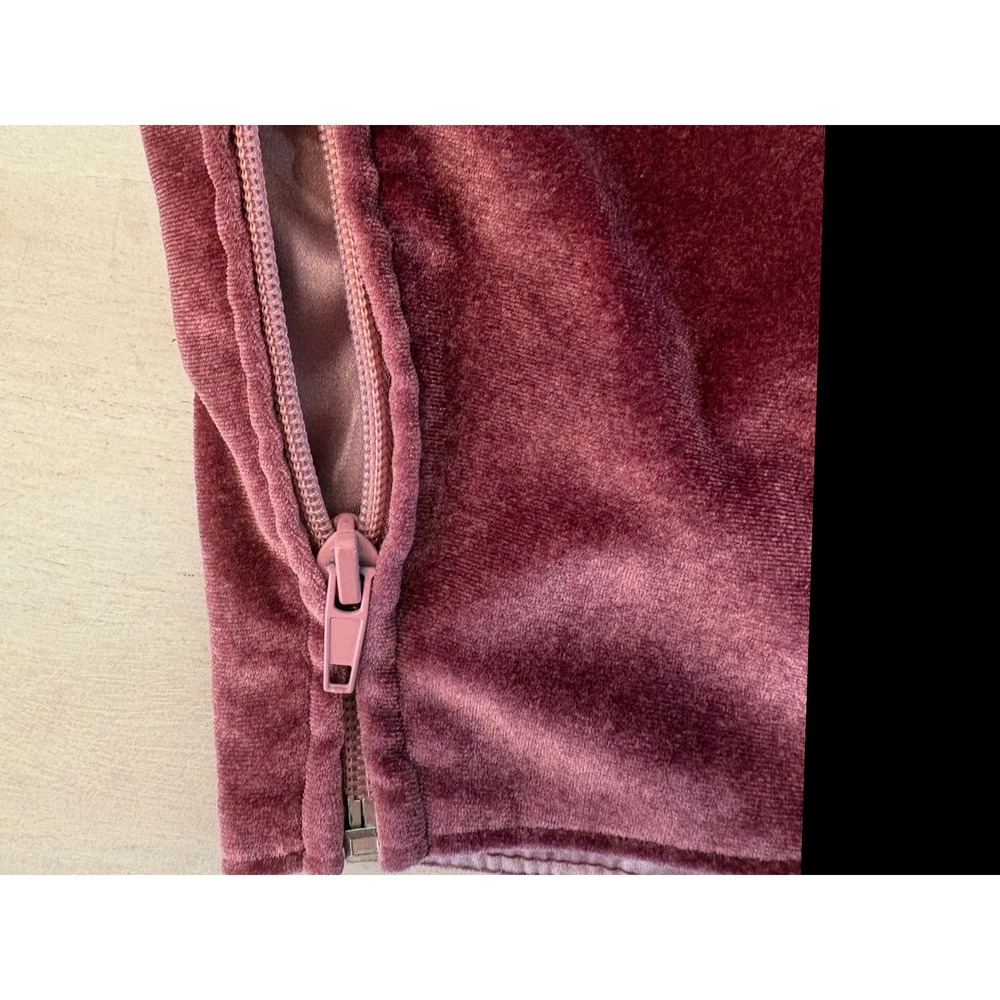 Sugar Trill Burgundy Velvet Corset Bustier Crop Top Ivory Ribbon LaceUp S - Picture 8 of 12